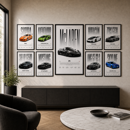 Cuadros Decorativos de Coches Premium