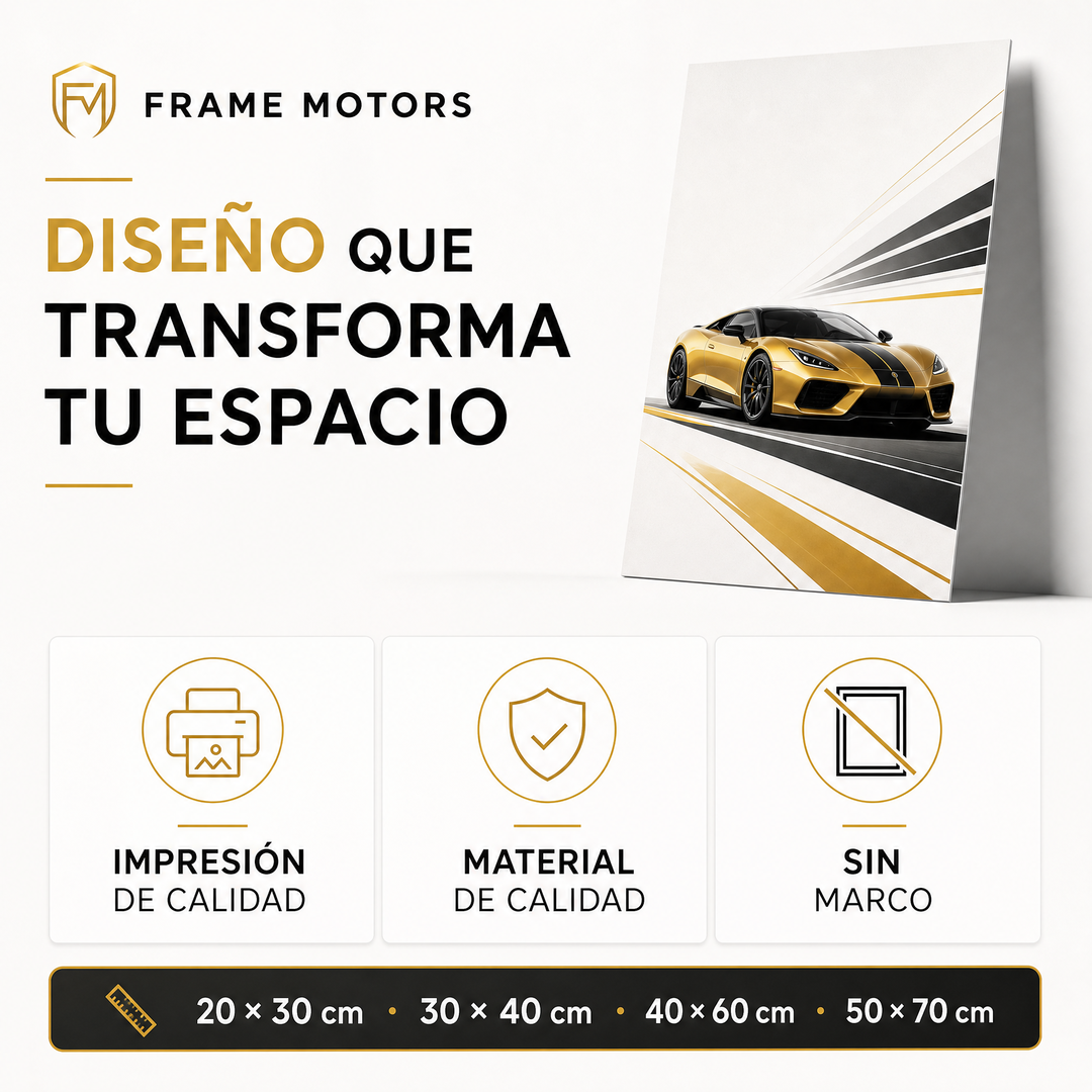Cuadros Decorativos de Coches Premium
