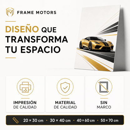 Cuadros Decorativos de Coches Premium